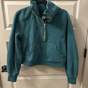 lululemon athletica Teal Half-Zip Pullover Sweater